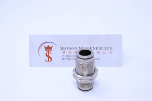 HB330010 10mm Bulkhead Connector Brass Push-In Fitting Bulkhead Connector