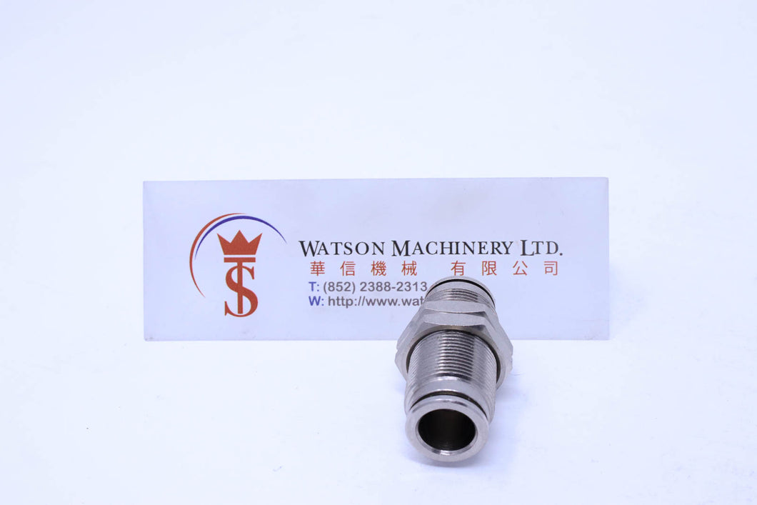 HB330012 12mm Bulkhead Connector Brass Push-In Fitting Bulkhead Connector
