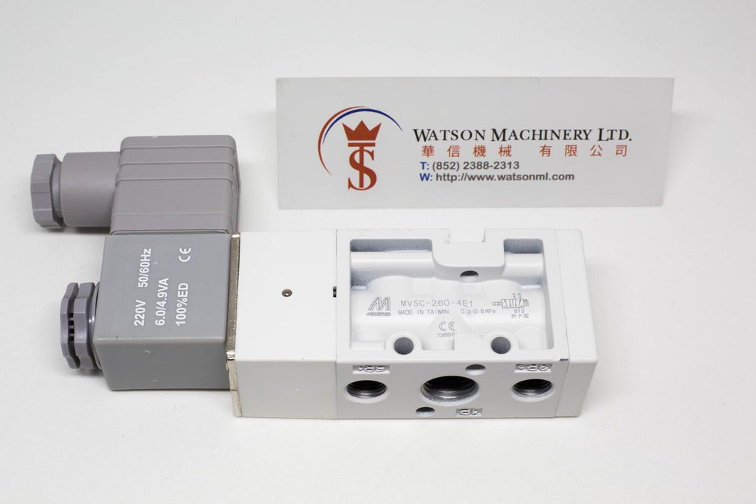 Mindman MVSC-260-4E1 AC220V Solenoid Valve 5/2 1/4