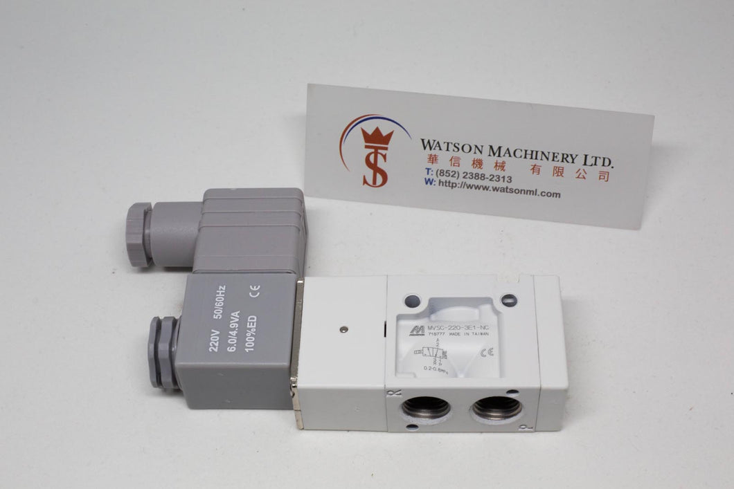 Mindman MVSC-220-3E1-NC AC220V Solenoid Valve 3/2 1/4