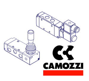 Camozzi 338 955 G1/8", 3/2 Roller Lever Type, Series 3, Mechanically Operated Mini Directional Control Valve