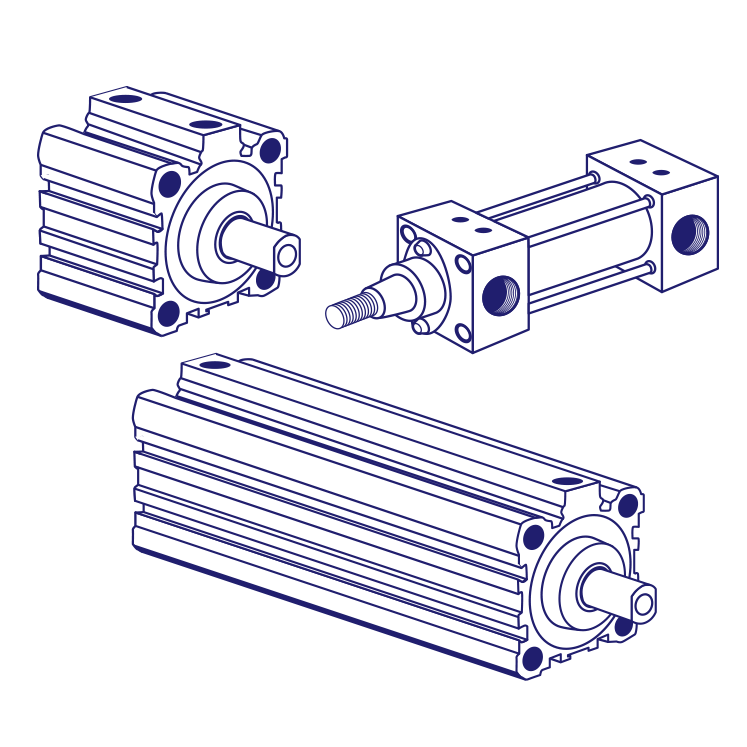 Univer X6000400010 Pneumatic Cylinder