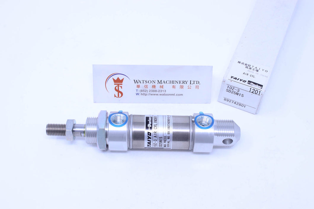 Parker Taiyo 10Z-3 SD25N15 Round Type Pneumatic Cylinder