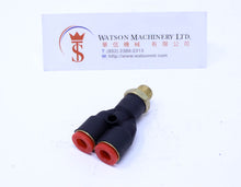 Load image into Gallery viewer, (CTX-6-01) Watson Pneumatic Fitting Branch Y 6mm to 1/8&quot; Thread BSP (Made in Taiwan)