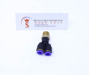 (CTX-6-02) Watson Pneumatic Fitting Branch Y 6mm to 1/4" Thread BSP (Made in Taiwan)