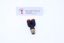 Load image into Gallery viewer, (CTX-8-02) Watson Pneumatic Fitting Branch Y 8mm to 1/4&quot; Thread BSP (Made in Taiwan)