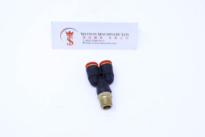 (CTX-8-02) Watson Pneumatic Fitting Branch Y 8mm to 1/4" Thread BSP (Made in Taiwan)