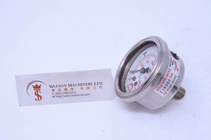 Watson Stainless Steel 400K Back Connection Pressure Gauge