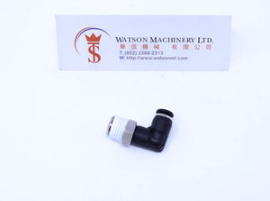 (CTL-4-02) Watson Pneumatic Fitting Elbow Push-In Fitting 4mm to 1/4" Thread BSP (Made in Taiwan)