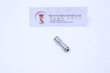 Load image into Gallery viewer, 4mm Straight Union Nickel Plated Brass Fitting