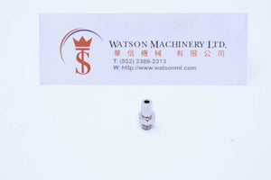 (BB-6-M5 (LC-0640-M5)) Watson Pneumatic Fitting M5 to Barb 6mm (Made in Taiwan)