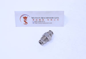 HB330006 6mm Bulkhead Connector Brass Push-In Fitting Bulkhead Connector