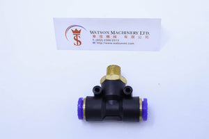 (CTB-12-02) Watson Pneumatic Fitting Branch Tee 12mm to 1/4" Thread BSP (Made in Taiwan)