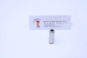 API R260006 (R260600)6mm Union Push-in Fitting (Nickel Plated Brass) (Made in Italy) - Watson Machinery Hydraulics Pneumatics