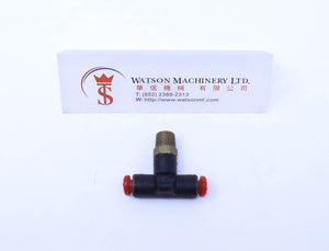 (CTB-4-01) Watson Pneumatic Fitting Branch Tee 4mm to 1/8" Thread BSP (Made in Taiwan)