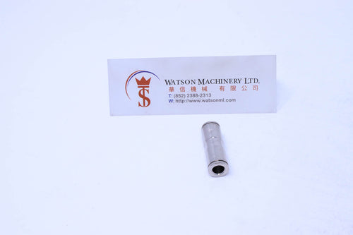HB190606 6mm to 6mm Union Straight Brass Push-In Fitting Straight Connector