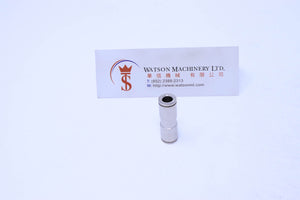 HB190606 6mm to 6mm Union Straight Brass Push-In Fitting Straight Connector