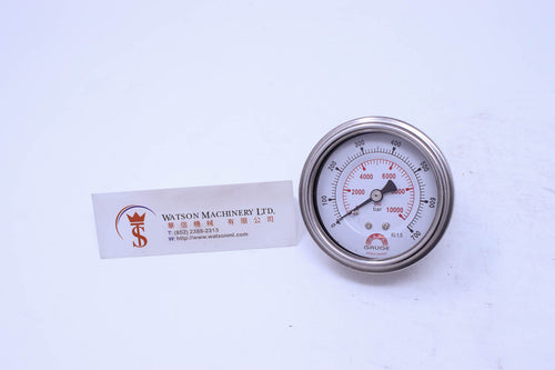 Watson Stainless Steel 700K Back Connection Pressure Gauge