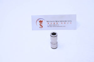 API R260008 (R260800) 8mm Union Push-in Fitting (Nickel Plated Brass) (Made in Italy) - Watson Machinery Hydraulics Pneumatics