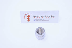 API A0073838 3/8" Female to 3/8" Female Standard Pneumatic Fitting (Nickel Plated Brass) (Made in Italy) - Watson Machinery Hydraulics Pneumatics