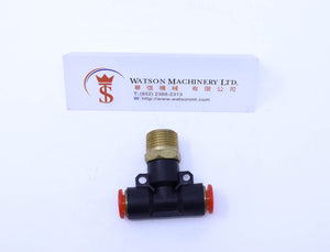 (CTB-8-03) Watson Pneumatic Fitting Branch Tee 8mm to 3/8" Thread BSP (Made in Taiwan)