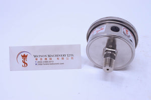 Watson Stainless Steel 700K Back Connection Pressure Gauge