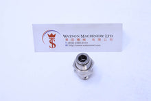 Load image into Gallery viewer, API R270808 Bulkhead 8mm Push-in Fitting (Nickel Plated Brass) (Made in Italy) - Watson Machinery Hydraulics Pneumatics