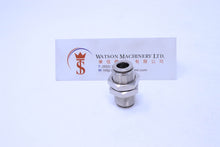 Load image into Gallery viewer, API R270808 Bulkhead 8mm Push-in Fitting (Nickel Plated Brass) (Made in Italy) - Watson Machinery Hydraulics Pneumatics