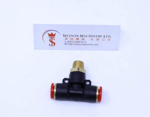 (CTB-10-02) Watson Pneumatic Fitting Branch Tee 10mm to 1/4" Thread BSP (Made in Taiwan)