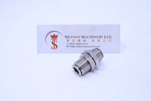 Load image into Gallery viewer, API R270808 Bulkhead 8mm Push-in Fitting (Nickel Plated Brass) (Made in Italy) - Watson Machinery Hydraulics Pneumatics