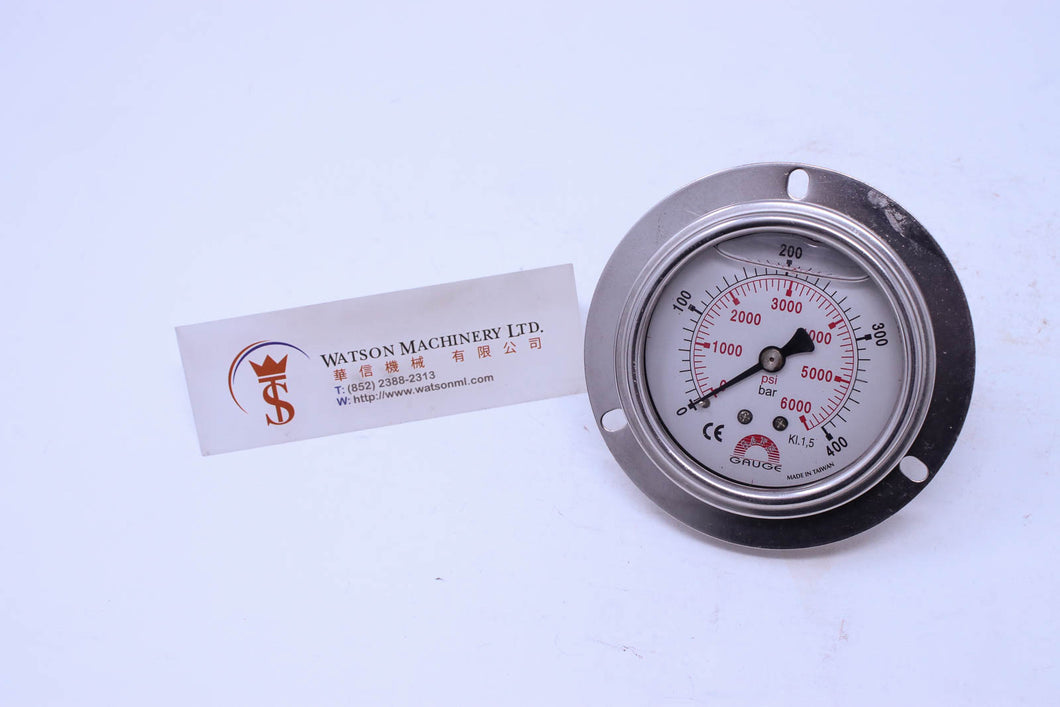 Watson Stainless Steel 400K Flange Back Connection Pressure Gauge