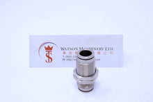 Load image into Gallery viewer, HB330010 10mm Bulkhead Connector Brass Push-In Fitting Bulkhead Connector