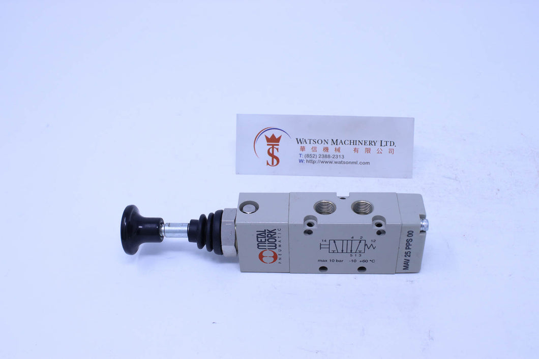 Metal Work MAV 25 PPS OO Manual Valve (7010001500) 1/8