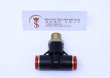 Load image into Gallery viewer, (CTB-12-03) Watson Pneumatic Fitting Branch Tee 12mm to 3/8&quot; Thread BSP (Made in Taiwan)