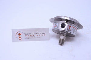 Watson Stainless Steel 400K Flange Back Connection Pressure Gauge