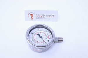 Watson Stainless Steel 1K Bottom Connection Pressure Gauge 1bar