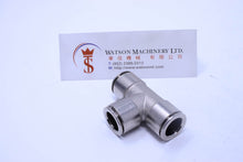 Load image into Gallery viewer, API R230012 (R231212) Branch Tee Union Push-in Fitting (Nickel Plated Brass) (Made in Italy) - Watson Machinery Hydraulics Pneumatics