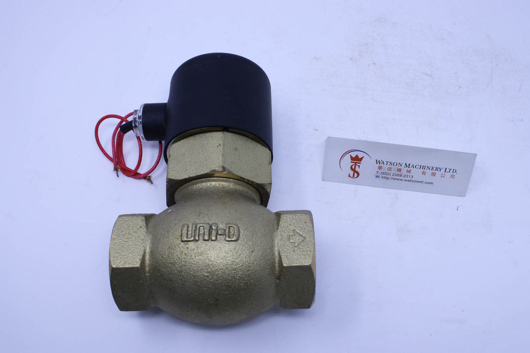 Uni-D US-35 AC220v Solenoid for Water and Steam 1 1/4