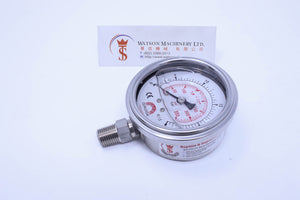 Watson Stainless Steel 25K Bottom Connection Pressure Gauge