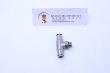 Load image into Gallery viewer, HB160618 6mm to 1/8&quot; Central Tee Male Brass Push-In Fitting