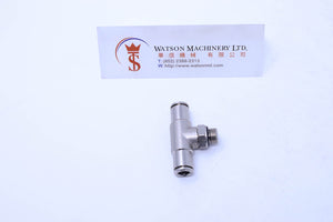 HB160618 6mm to 1/8" Central Tee Male Brass Push-In Fitting