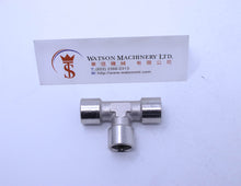 Load image into Gallery viewer, API A02314 Branch Tee 1/4&quot; Pneumatic Fitting (Nickel Plated Brass) (Made in Italy) - Watson Machinery Hydraulics Pneumatics