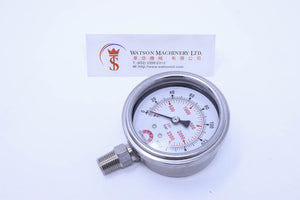 Watson Stainless Steel 160K Bottom Connection Pressure Gauge