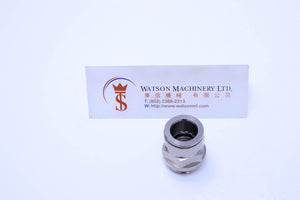 API R121412 1/2" to 14mm Push-in Fitting (Nickel Plated Brass) (Made in Italy) - Watson Machinery Hydraulics Pneumatics