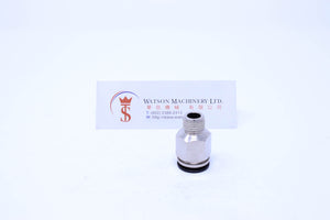 (CTC-12-02) Watson Pneumatic Fitting Straight Connector Push-In Fitting 12mm to 1/4" Thread BSP (Made in Taiwan)