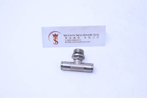HB160838 8mm to 3/8" Central Tee Male Brass Push-In Fitting