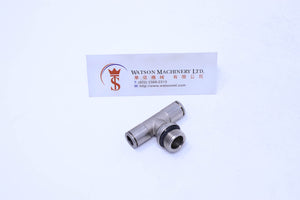 HB160838 8mm to 3/8" Central Tee Male Brass Push-In Fitting