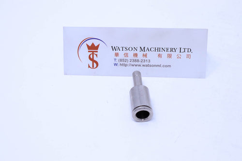 HB240806 8mm to 6mm Nickel Plated Brass Reducing Stem