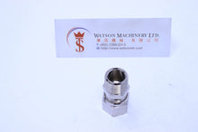 Load image into Gallery viewer, API O111038 Compression Fitting BSPT Stud 3/8&quot; to 10mm (Nickel Plated Brass) (Made in Italy) - Watson Machinery Hydraulics Pneumatics
