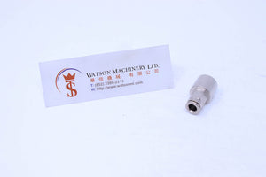 HB070614 6mm to 1/4" Straight Female Brass Push-In Fitting